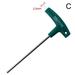 T-shaped Hex Wrench Multi-purpose Screwdriver Rubber Handle Flat Head Hex Wrench C5Q0