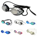 Lunettes de natation pour hommes et femmes professionnelles Anti-buée Protection UV lanière