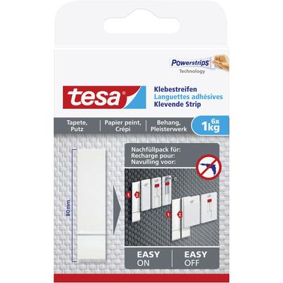 Tesa - Klebestreifen Traglast 1 kg, 6 Stück Klebepads