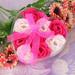 mnjin party wedding petal bath gift 9pcs flower body rose scented soap home decor hot pink