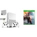 Microsoft 234-00051 Xbox One S White 1TB Gaming Console with 2 Controller Included with Battlefield 1 BOLT AXTION Bundle Used