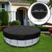 6 FT Round Pool Cover for Outdoor Round Easy Set and Frame Above Ground Swimming Pool Solar Covers for Above Ground Pools Upgraded Waterproof Dustproof Hot Tub Cover Trampoline Cover (Black)