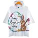 Qufokar Dress for Guest Fall Long Sleeve Compression Shirt Women Size Loose Casual Women Print Easter Large Short-Sleeved With Hood Day Women S Blouse