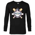 Disney Mickey Mouse Baseball Team Player Sports 2023 - Long Sleeve T-Shirt for Men - Customized-Black