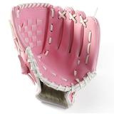 Biplut Baseball Gloves Left Hand Thickened Infield Pitcher Baseball Gloves Softball Gloves Children Teenagers Adults Training Practice Softball Baseball Gloves (Pink L)
