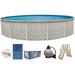 Lake Effect 15 Meadows Round 52 Wall Above-Ground Swimming Pools Complete Start-up Kit