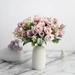 BalsaCircle 4 Dusty Rose Bushes 12 Artificial Flowers Silk Roses Bouquets Wedding Party Events Decorations Supplies