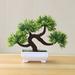 Mini Potted Fake Plants Artificial Plastic Eucalyptus Plants Artificial Plants Welcome Pine Bonsai Simulation Artificial Potted Plants for Home Office Desk Room Decor