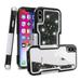 SOATUTO Case for iPhone XR 3 in1 Layers Hybrid Liquid Heart Shaped Glitter Flowing Quicksand case Clear Soft Shockproof TPU Slim Protective Cover for iPhone XR(Black)