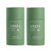 2Pcs Green Tea Mask Stick Purifying Clay Mask Blackhead Remover Poreless Deep Cleanse Mask Stick Oil Control Face Mask Skin Det