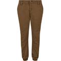 Stoffhose URBAN CLASSICS "Urban Classics Herren Boys Stretch Jogging Pants" Gr. 134/140, Normalgrößen, grün (olive) Jungen Hosen Baumwoll- Stoffhosen