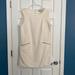 J. Crew Dresses | Cream Sleeveless A-Line J. Crew Dress Large | Color: Cream | Size: L