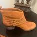 Jessica Simpson Shoes | Jessica Simpson- Clauds Lion Split Suede Ankle Boots. Size 6 | Color: Brown | Size: 6