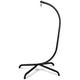 Chihee Hanging Egg Chair Stand,Strong Iron Hammock Chair Frame with Spring Hook Stable Base,Heavy Duty Swing Chair Stand 330 lbs,C Stand for Hanging Chair Indoor Outdoor Bedroom Patio Garden Balcony