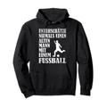 Unterschätze Niemals einen Alten Mann mit einem Fußball Pullover Hoodie