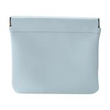 Yubatuo PU-Leather Pocket Cosmetic Bag Cute Small Portable Makeup for Purse Pouch Mini Pu Leather Waterproof Makeover Travel Storage Toiletry for Women Sky Blue