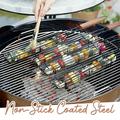 WNG Steel Kebab Basket Grilling - 2 Duty of Tool Stainless Bbq Heavy Box Grill Set Camping & Hiking