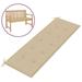 Garden Bench Cushion Beige 59.1 x19.7 x1.2