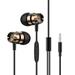 ZHAGHMIN Bone Induced Headphones Metal In Ear Headphones With Microphone Bass 3.5Mm Wired Headphones For Mobile Computer Mp3 Universal Headset With Microphone For Phone Earbud Headphones With Microp