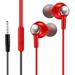 ZHAGHMIN Sweatproof Headphones Earphones In Ear Headphones With Microphone 3.5Mm Wired Earbuds For Ios And Android Smartphones Laptops Mp3 Gaming Walkman The Sound Of Music Merchandise Gamer Things