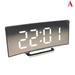 Digital Alarm Clocks Bedside Mains Powered LED Clock Curved 5 with V5C9NICE B4U1
