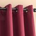 Best Home Fashion, Inc. Solid Grommet Blackout Thermal Curtain Panels Polyester in Red | 108 H in | Wayfair GROM-108-BURGUNDY