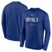 Men's Nike Royal Kansas City Royals Authentic Collection Team Logo Legend Performance Long Sleeve T-Shirt