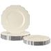 Silver Spoons Elegant Plates For Party w/ Scalloped Rim (10 Pc), Disposable Heavy-Duty Dessert Plates For Wedding Reception - 6” | 10.75" | Wayfair