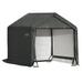 ShelterLogic Scotts Storage Shed 6 x 6 x 6 Green Peak in Brown | 72 H x 72 W x 71.8 D in | Wayfair 70491