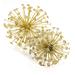 Mercer41 2 Piece Standwood Starburst Sphere Set Metal in Gray/Yellow | 6.5 H x 6.5 W x 6.5 D in | Wayfair 5DDF3BFD06D240D58EB90C6FC50831D0