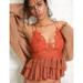 Free People Tops | Free People Orange Winding Roads Adella Cami Top Nwt Size Small | Color: Orange | Size: S