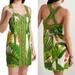 Anthropologie Dresses | Anthropologie Farm Rio Fresh Forest Sweetheart-Neck Minidress Women Sz Xs Linen | Color: Green/Red | Size: Xs