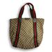 Gucci Bags | Gucci Original Gg Canvas Web Stripe Beige Used Tote Bag | Color: Brown | Size: Os