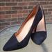 Madewell Shoes | Madewell Mira Black Suede Heels Size 6.5 | Color: Black | Size: 6.5