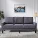 Latitude Run® Modern Style Sofa w/ Solid Wood Legs for Living Room Polyester in Gray | 35.01 H x 75.01 W x 30.31 D in | Wayfair
