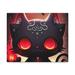 Red Barrel Studio® Black Kitty by Kelly Johnson - Wrapped Canvas Graphic Art Canvas in Black/Red | 8 H x 10 W x 2 D in | Wayfair