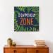 Zoomie Kids Dinosaur Zone - Wrapped Canvas Textual Art Canvas in Green | 16 H x 16 W x 1.25 D in | Wayfair 91C7BC9FC750441B93AA70FA2C441601