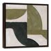 Ivy Bronx Abstract Moody Shapes - Painting on Canvas in Green/White | 25.75 H x 25.75 W x 1.75 D in | Wayfair 2802519E5A554D48AEA2215A3BA7B1FD