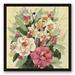 Red Barrel Studio® Pink & White Florals - Painting on Canvas in Green/Red/White | 21.75 H x 21.75 W x 1.75 D in | Wayfair
