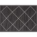 Brown/Gray 55 x 39 x 0.01 in Area Rug - Well Woven Kings Court Clover Moroccan Flatweave Dark Gray Area Rug Polyester | Wayfair IP-KC-128-4