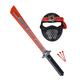 Next Ninja Schwert und Maske, rot, mit Licht und Sound, Schussfunktion, 60cm, mit Textilband, ab 3 Jahre