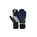 Skihandschuhe REUSCH "Hike & Ride STORMBLOXX" Gr. 8,5, blau (blau, gelb) Damen Handschuhe Sporthandschuhe