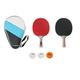 HUDORA Table Tennis Set Game/Match/Tournament table tennis racket set with 2/2/1 rackets & 3 balls - Ping Pong racket set including storage bag - table tennis set ideal for beginners