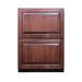 Summit ADRD241PNR 24"W Undercounter Refrigerator w/ (1) Section & (2) Drawers - 115v, Silver