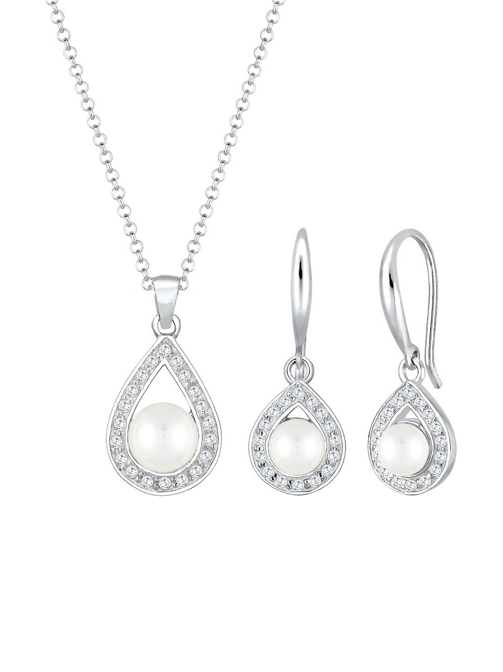 Elli PREMIUM Schmuckset Damen silber, 45 Image