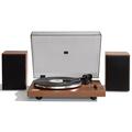 Arkrocket Audio Arkrocket Cassini Bluetooth Vinyl Turntable Record Player 40Watt Stereo Bookshelf Speakers in Brown | Wayfair AR-PH68-DWT