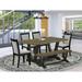 Gracie Oaks Djavon 6 - Person Dining Set Wood/Upholstered in White | Wayfair 0737E48B6BF04DD0BDDB0609DB68964E