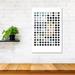 Ivy Bronx Modern Art Earthy Dots Print On Acrylic Glass Plastic/Acrylic in Black/Blue/Gray | 24 H x 16 W x 0.25 D in | Wayfair