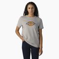 Dickies Women's Heavyweight Logo T-Shirt - Heather Gray Size 2Xl (FS47R)