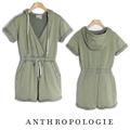 Anthropologie Pants & Jumpsuits | New Anthropologie Saturday Sunday Hooded Romper Olive Playsuit Overall | Color: Green | Size: S